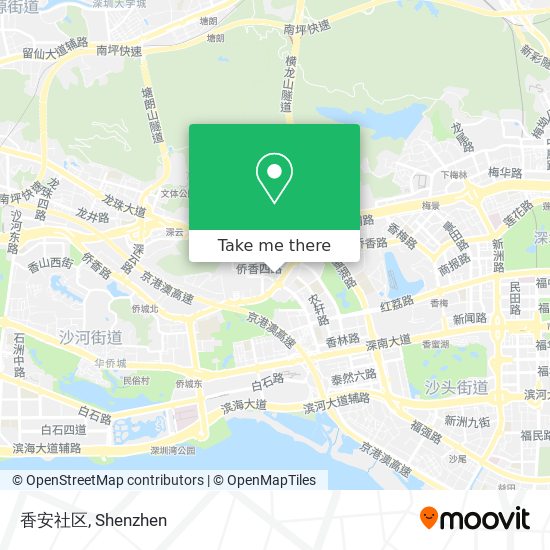 香安社区 map