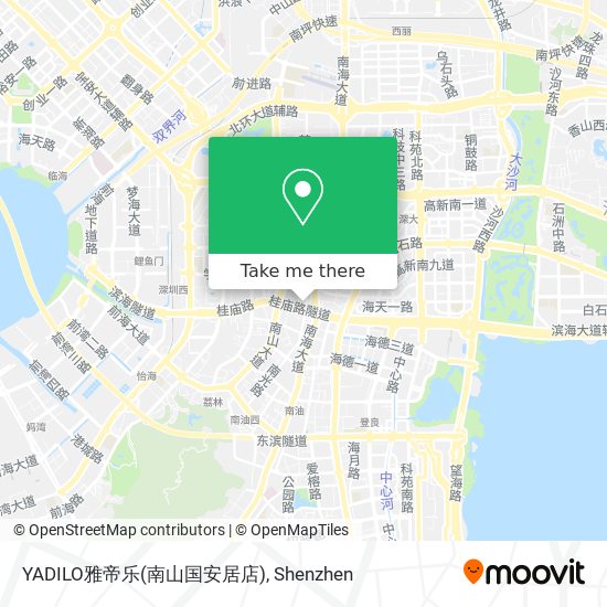 YADILO雅帝乐(南山国安居店) map