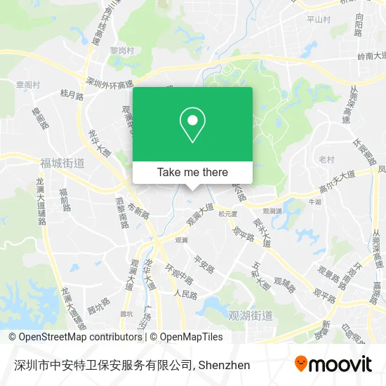 深圳市中安特卫保安服务有限公司 map