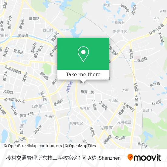 楼村交通管理所东技工学校宿舍1区-A栋 map