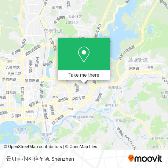 景贝南小区-停车场 map