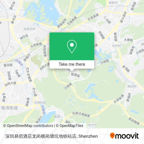 深圳易佰酒店龙岗横岗塘坑地铁站店 map