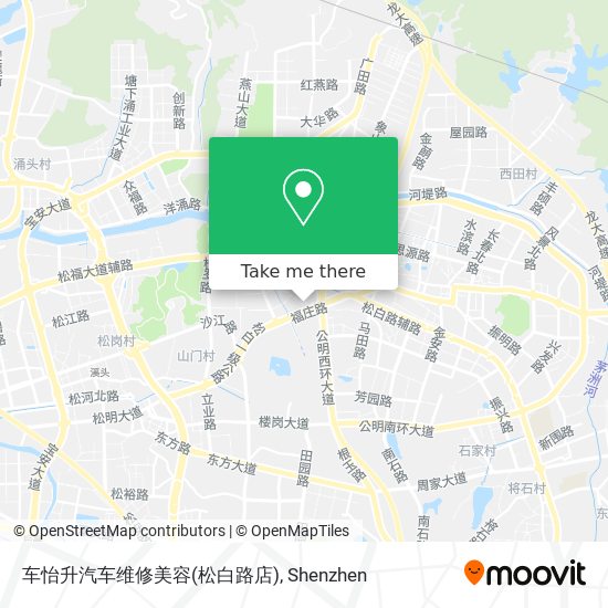 车怡升汽车维修美容(松白路店) map