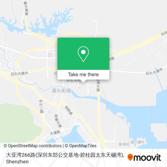 大亚湾266路(深圳东部公交基地-碧桂园太东天樾湾) map