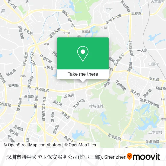深圳市特种犬护卫保安服务公司(护卫三部) map