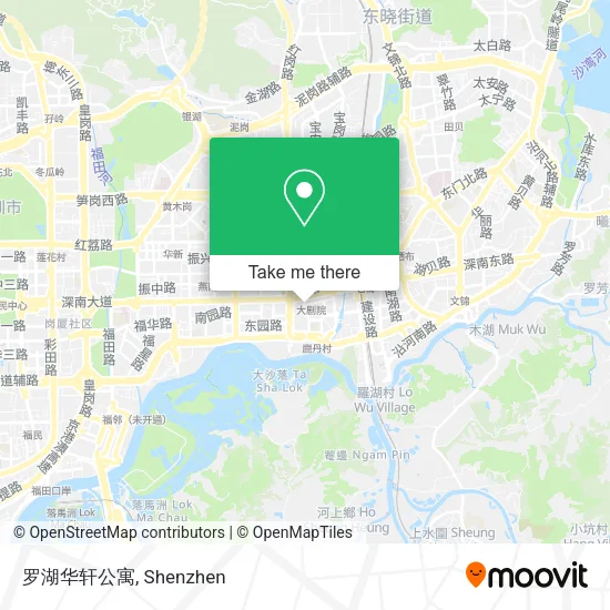 罗湖华轩公寓 map