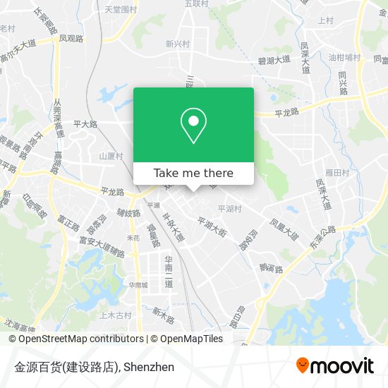 金源百货(建设路店) map