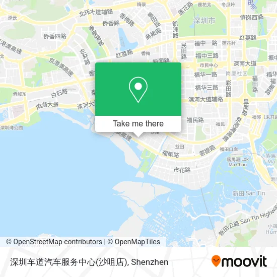 深圳车道汽车服务中心(沙咀店) map