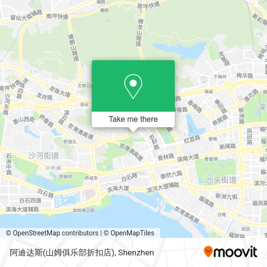 阿迪达斯(山姆俱乐部折扣店) map
