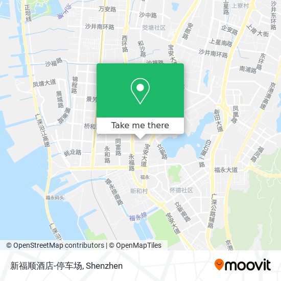 新福顺酒店-停车场 map