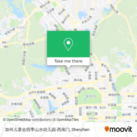 加州儿童会四季山水幼儿园-西南门 map