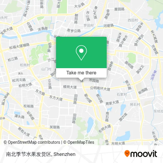南北季节水果发货区 map