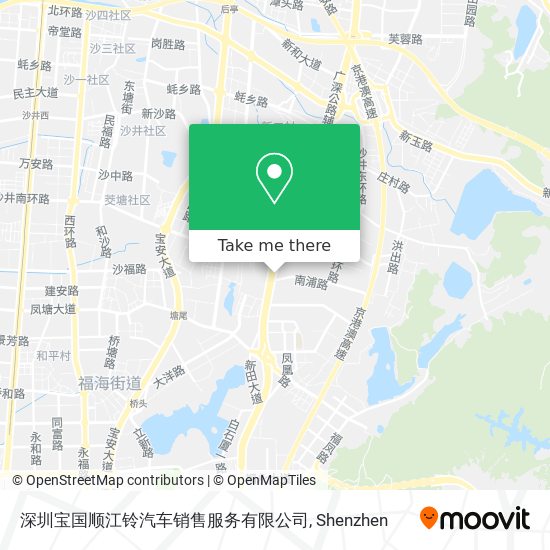 深圳宝国顺江铃汽车销售服务有限公司 map