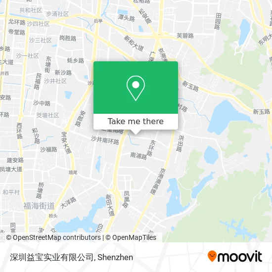 深圳益宝实业有限公司 map