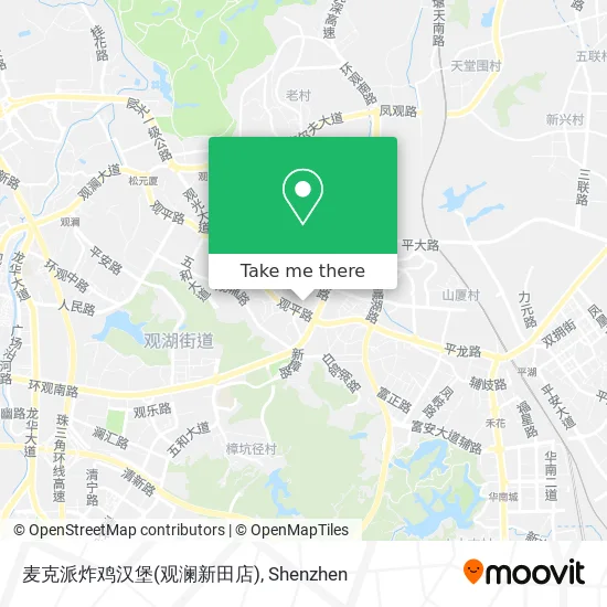 麦克派炸鸡汉堡(观澜新田店) map