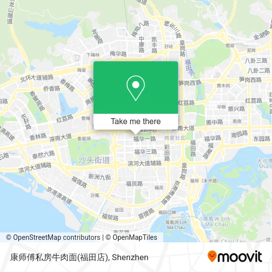 康师傅私房牛肉面(福田店) map