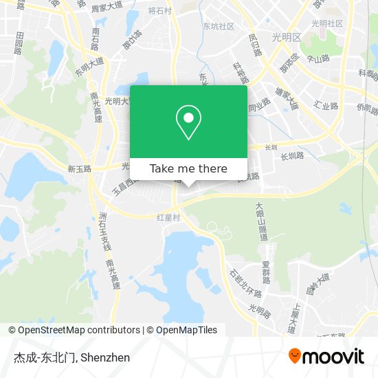 杰成-东北门 map