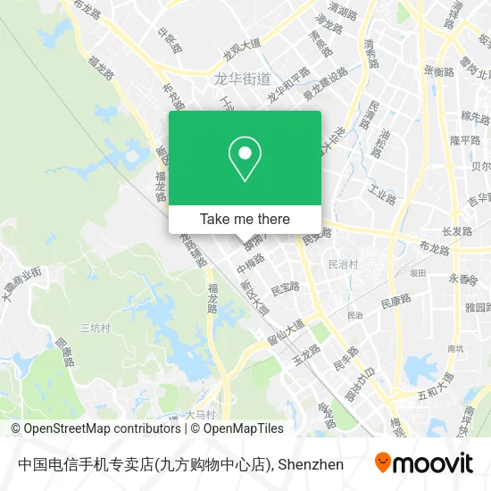 中国电信手机专卖店(九方购物中心店) map
