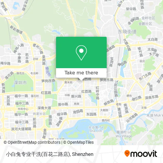 小白兔专业干洗(百花二路店) map