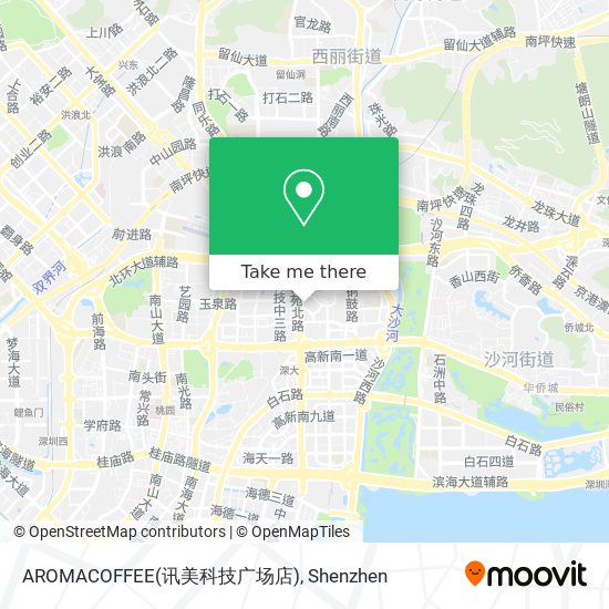 AROMACOFFEE(讯美科技广场店) map