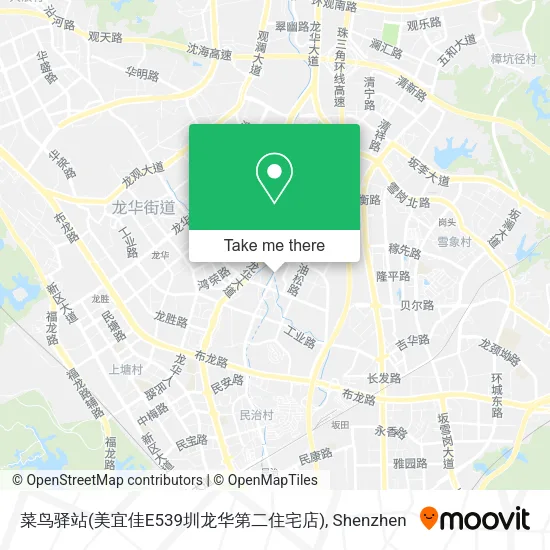 菜鸟驿站(美宜佳E539圳龙华第二住宅店) map