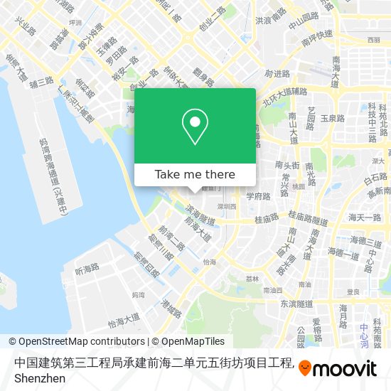 中国建筑第三工程局承建前海二单元五街坊项目工程 map