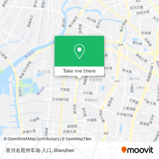 星河名苑停车场-入口 map