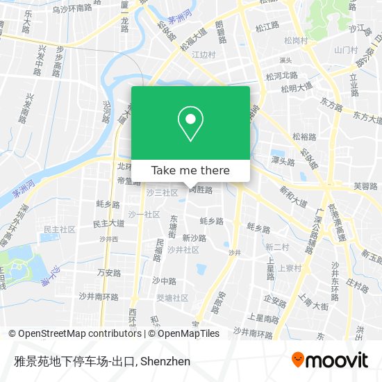 雅景苑地下停车场-出口 map