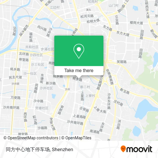 同方中心地下停车场 map