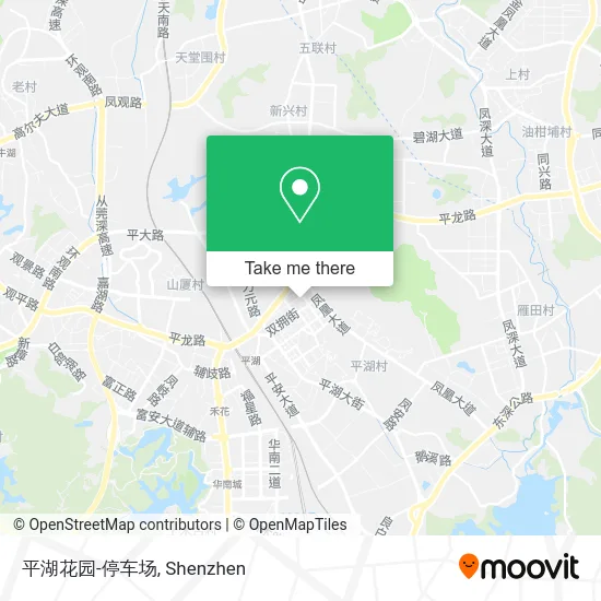 平湖花园-停车场 map