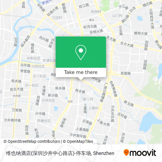 维也纳酒店(深圳沙井中心路店)-停车场 map