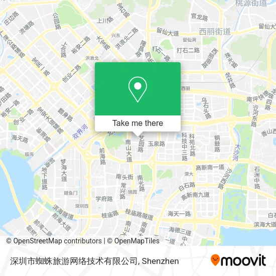 深圳市蜘蛛旅游网络技术有限公司 map