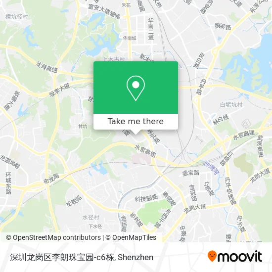 深圳龙岗区李朗珠宝园-c6栋 map
