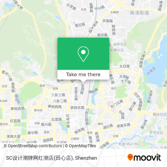 SC设计潮牌网红潮店(田心店) map