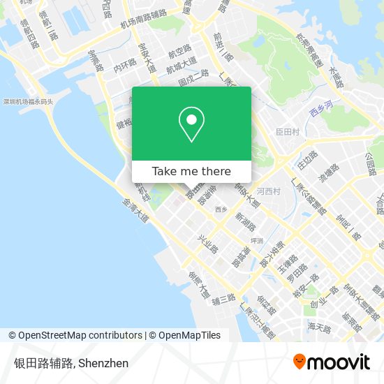 银田路辅路 map