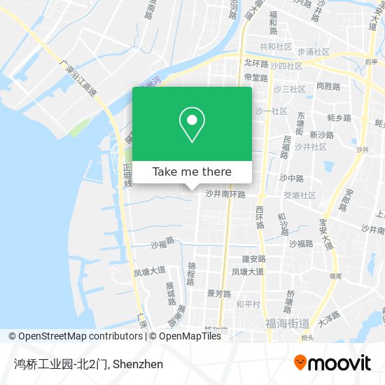 鸿桥工业园-北2门 map