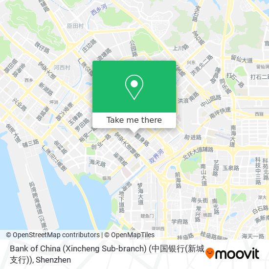 Bank of China (Xincheng Sub-branch) (中国银行(新城支行)) map