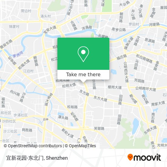 宜新花园-东北门 map