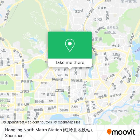 Hongling North Metro Station (红岭北地铁站) map