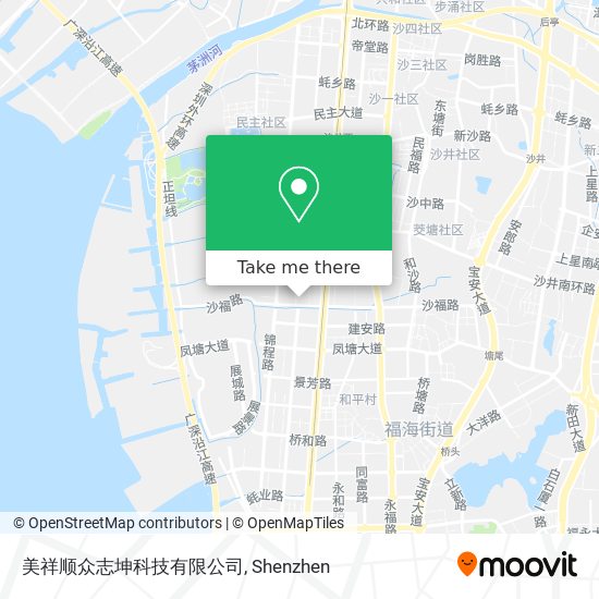 美祥顺众志坤科技有限公司 map