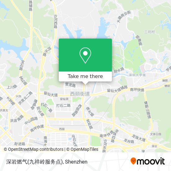 深岩燃气(九祥岭服务点) map