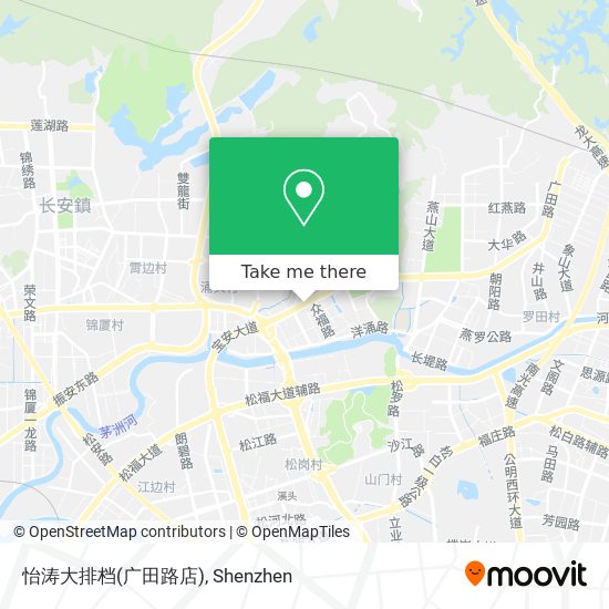 怡涛大排档(广田路店) map