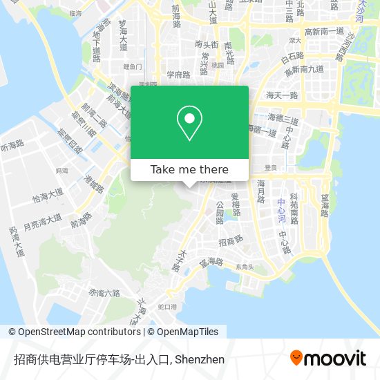 招商供电营业厅停车场-出入口 map