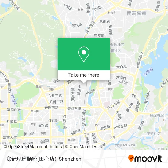 郑记现磨肠粉(田心店) map