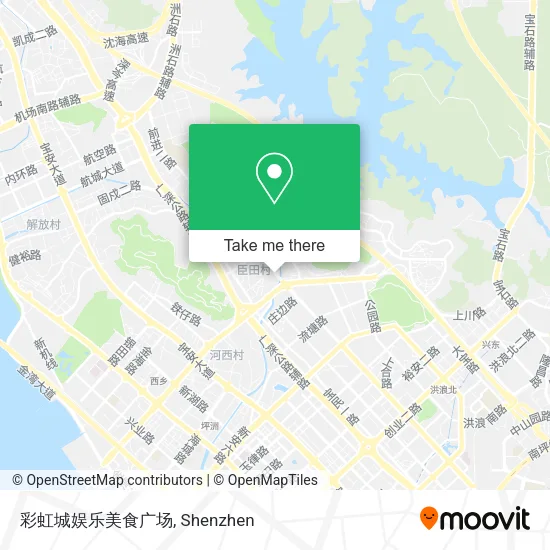 彩虹城娱乐美食广场 map