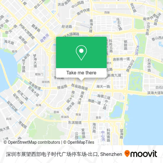 深圳市展望西部电子时代广场停车场-出口 map