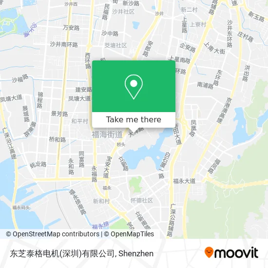 东芝泰格电机(深圳)有限公司 map