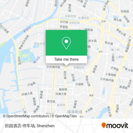 田园酒店-停车场 map