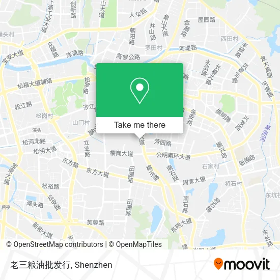 老三粮油批发行 map