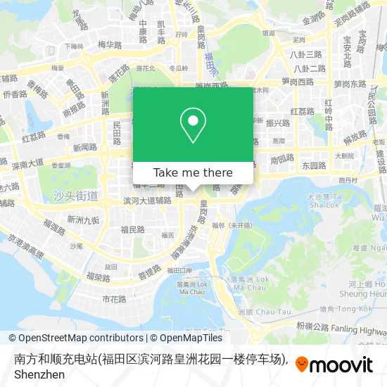 南方和顺充电站(福田区滨河路皇洲花园一楼停车场) map